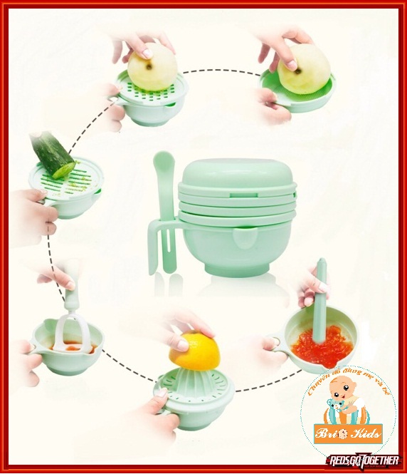 Bộ chế biến ăn dặm kiểu Nhật 10 chi tiết