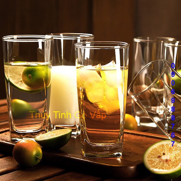[Sale] Bộ 6 Ly Cốc Thủy Tinh Thái Lan Ocean Đẹp Plaza Hi Ball Glass B11011(320 ml)