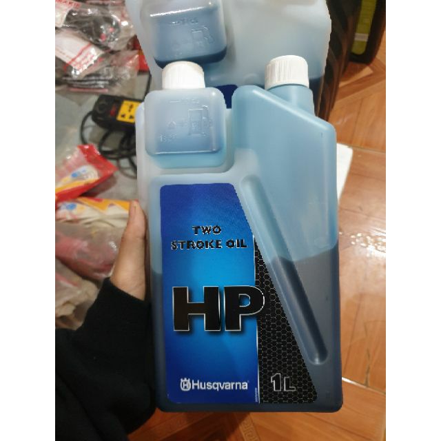 NHỚT 2T HP THỤY ĐIỂN LOẠI XANH - CHÍNH HÃNG HUSQVARNA (1L)