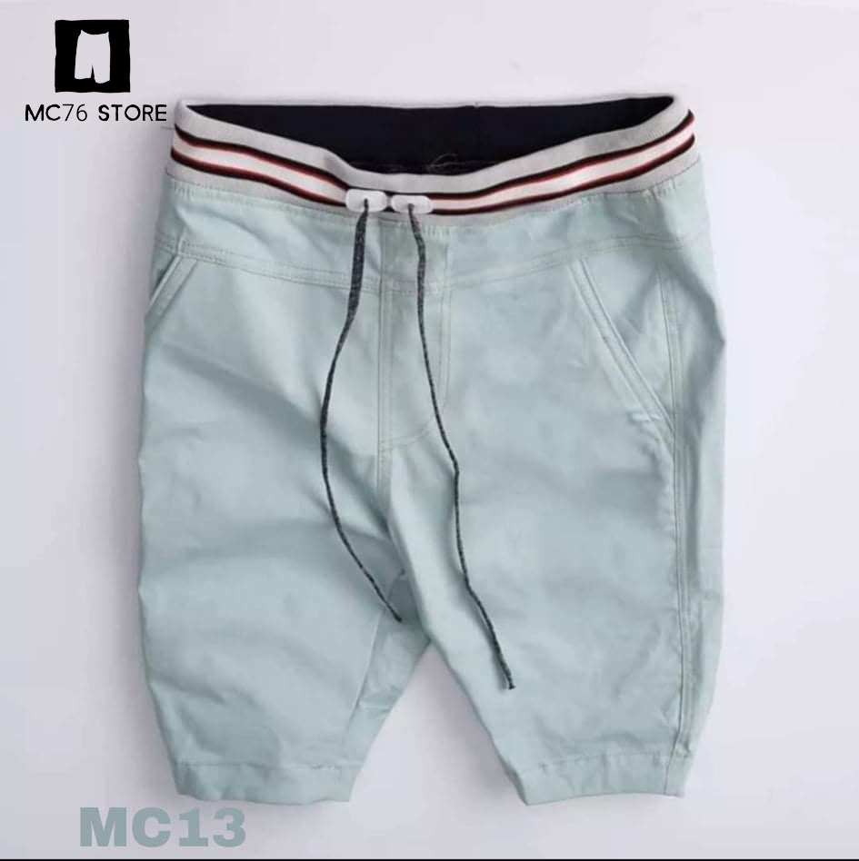 Quần Short Lưng Thun Nam Vải Kaki Mềm Mịn