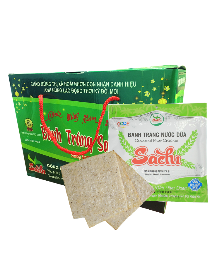 Bánh tráng nước dừa Tam Quan