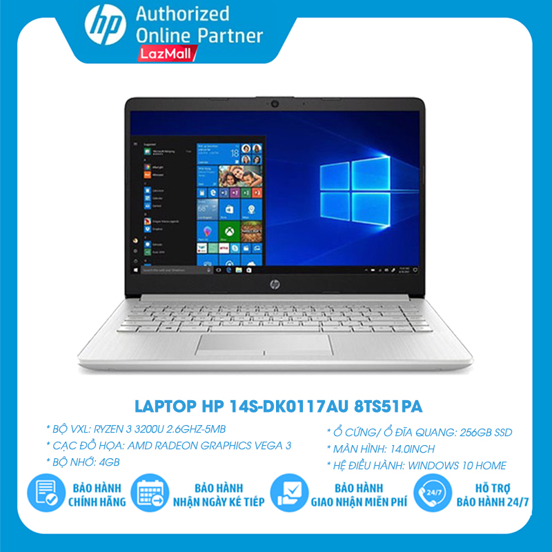 Laptop HP 14s-dk0117AU 8TS51PA