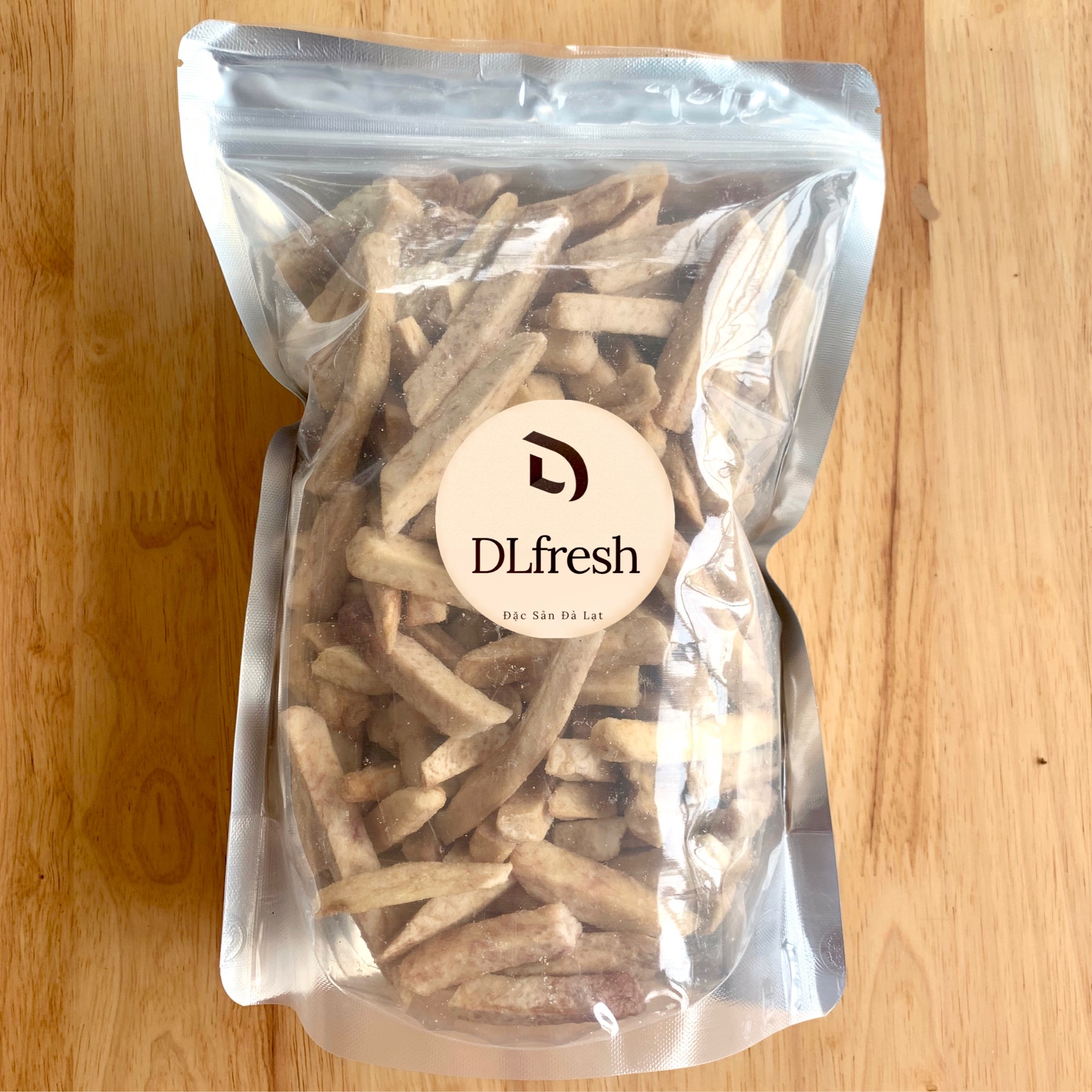 Khoai Môn Sấy Giòn DLFresh Đặc Sản Đà Lạt Túi 200g