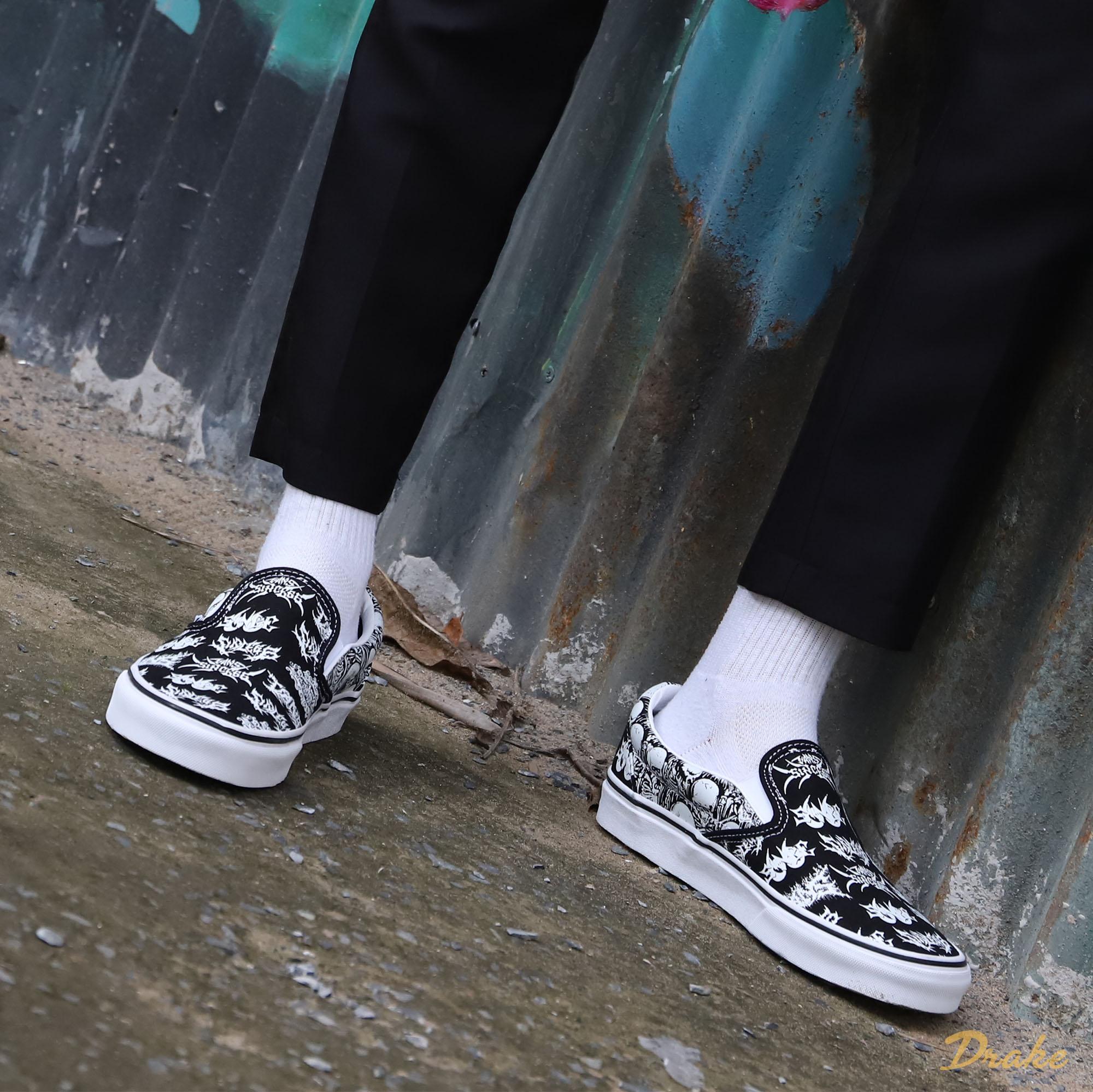 Giày Vans Slip-On Forgotten Bones VN0A4BV3V8V