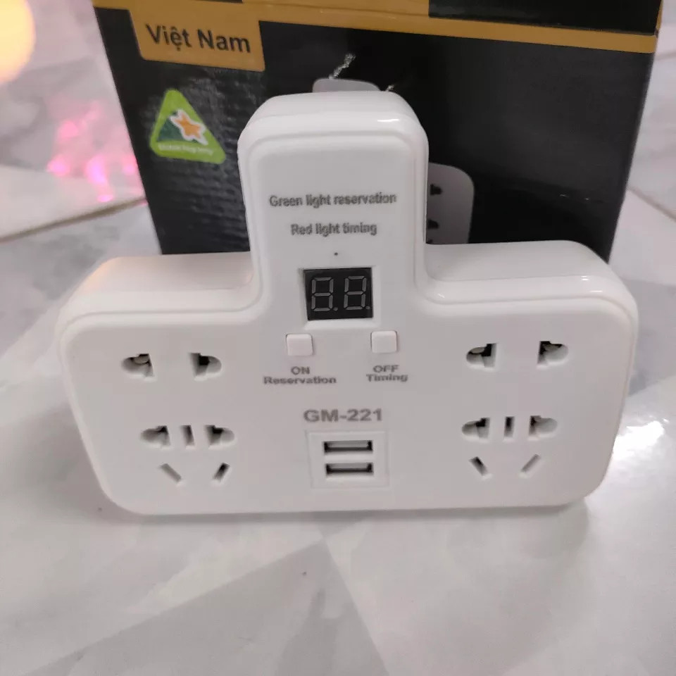 Ổ cắm điện hẹn giờ đa năng thông minh gm-221