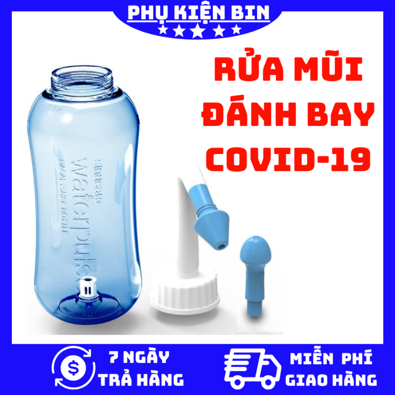 Bình rửa mũi Waterpulse YT-300, bình vệ sinh mũi cho bé và người lớn, ngăn ngừa viêm xoang, dụng cụ rửa mũi an toàn