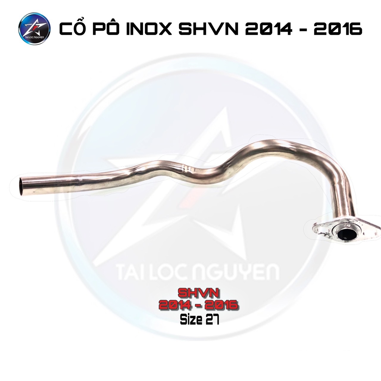 Cổ pô inox 304 gắn pô zin shvn 2014 - 2016