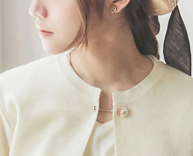 Set 7 trâm, ghim cài áo giả ngọc trai
