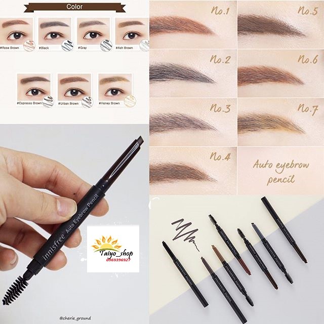 [HCM]Chì kẻ mày innisfree  2 đầu Eco EyeBrown Pencil