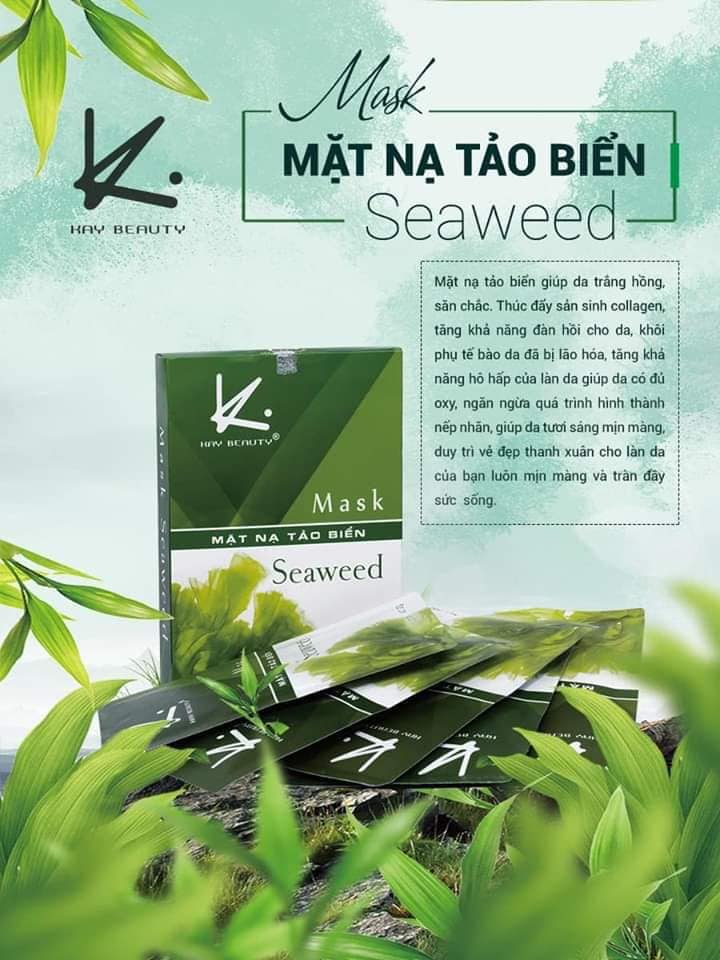 [HCM][HÀNG MỚI VỀ] MẶT NẠ TẢO BIỂN KAY BEAUTY (HỘP 5 MIẾNG)