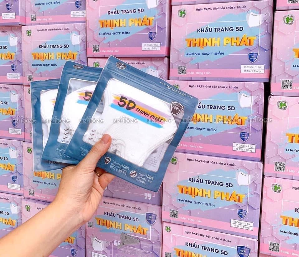 SET 10 KHẨU TRANG 5D THỊNH PHÁT