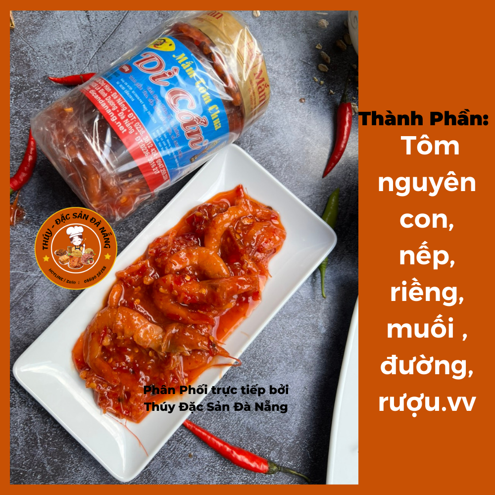 Mắm Tôm Chua Dì Cẩn Đà Nẵng hũ 500gr