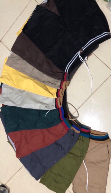 Quần short kaki lưng thun cao cấp TH