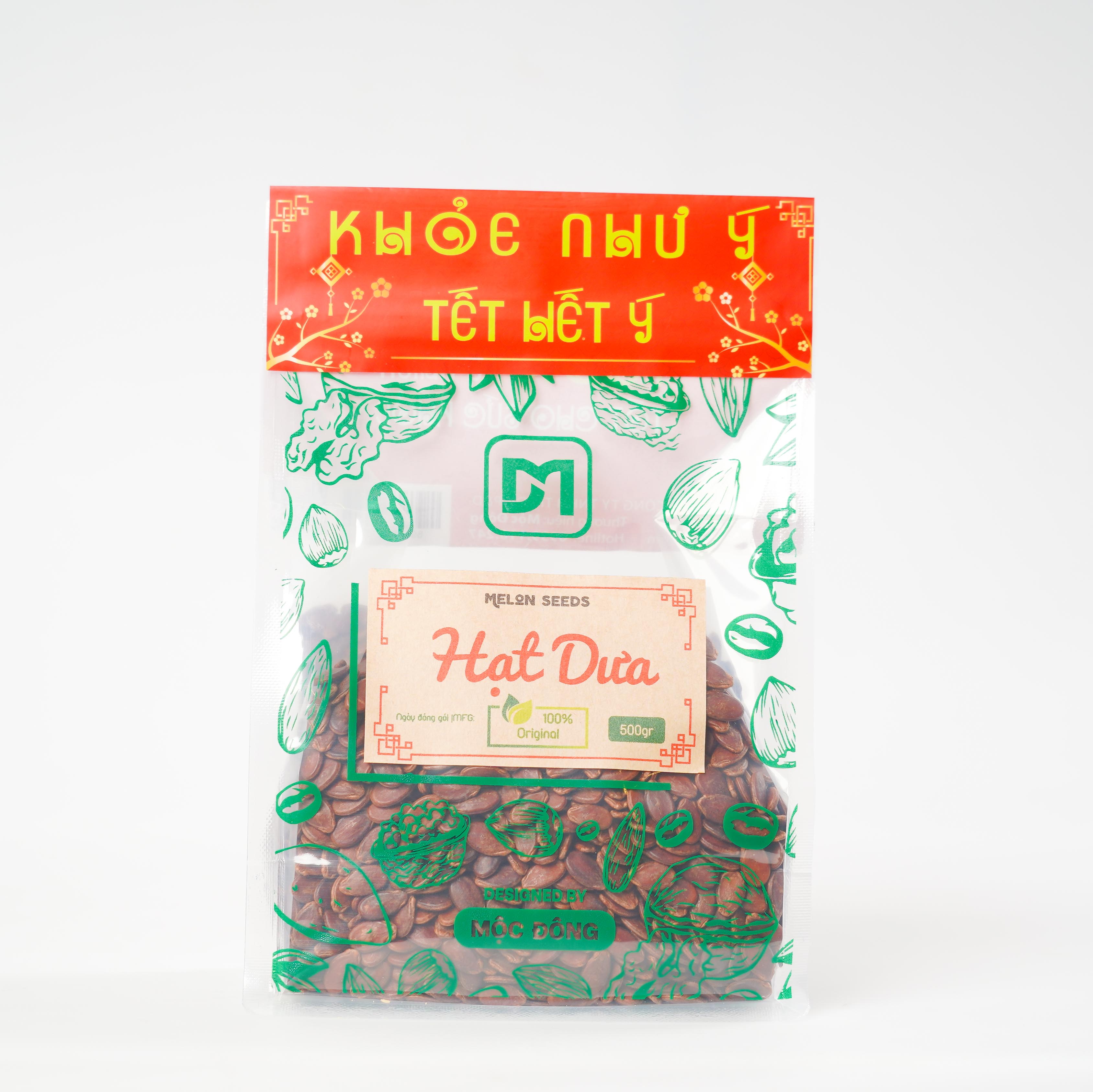 [Quà tặng Tết] Túi 500gr Hạt dưa không màu