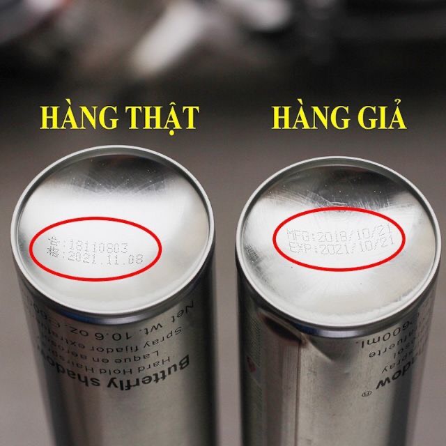 Keo gôm xịt tóc Butterfly Shadow giữ nếp tóc nam nữ