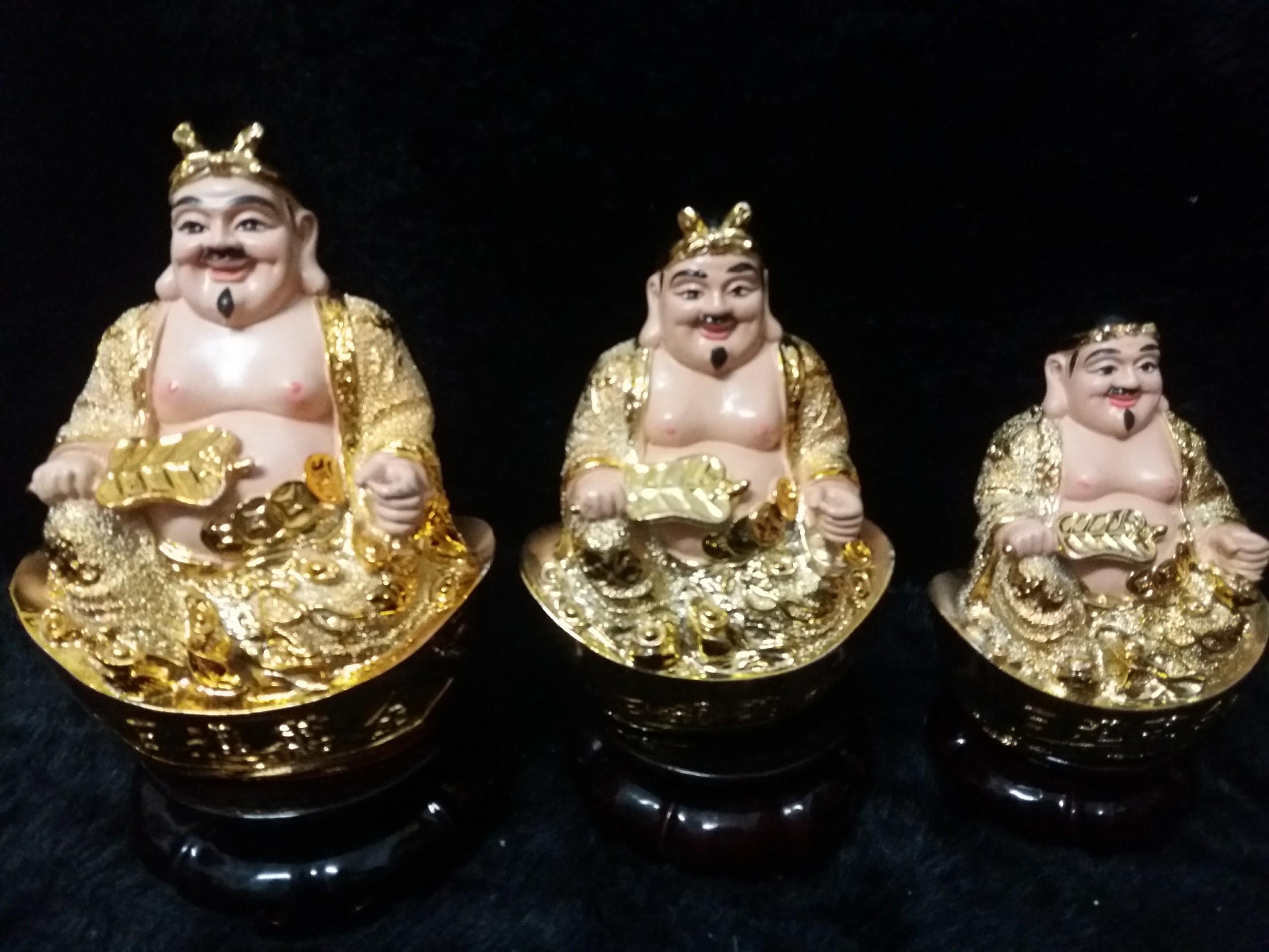 Bộ Ông Địa - Thần Tài kim sa
