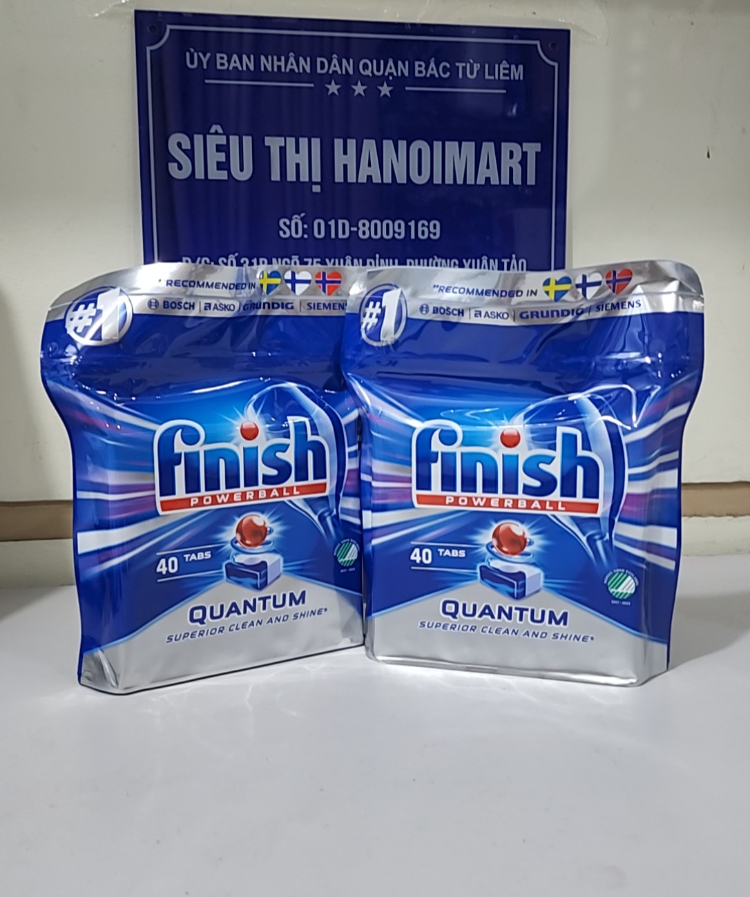 Combo 100 Viên rửa bát Finish quantum max + 1150ml Nước làm bóng Finish - Hanoimart