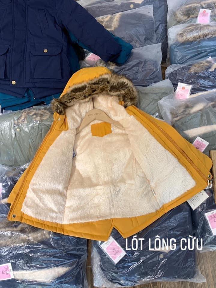 parka lót lông cừu siêu ấm cho các con