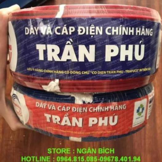 ( Hàng Chính Hãng ) Dây Điện Đơn TRẦN PHÚ Hàng Chính Hãng ( bán theo mét )