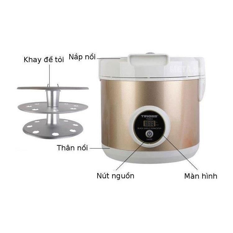 FS-Máy làm tỏi đen Tiross TS904 (Màu Nâu)