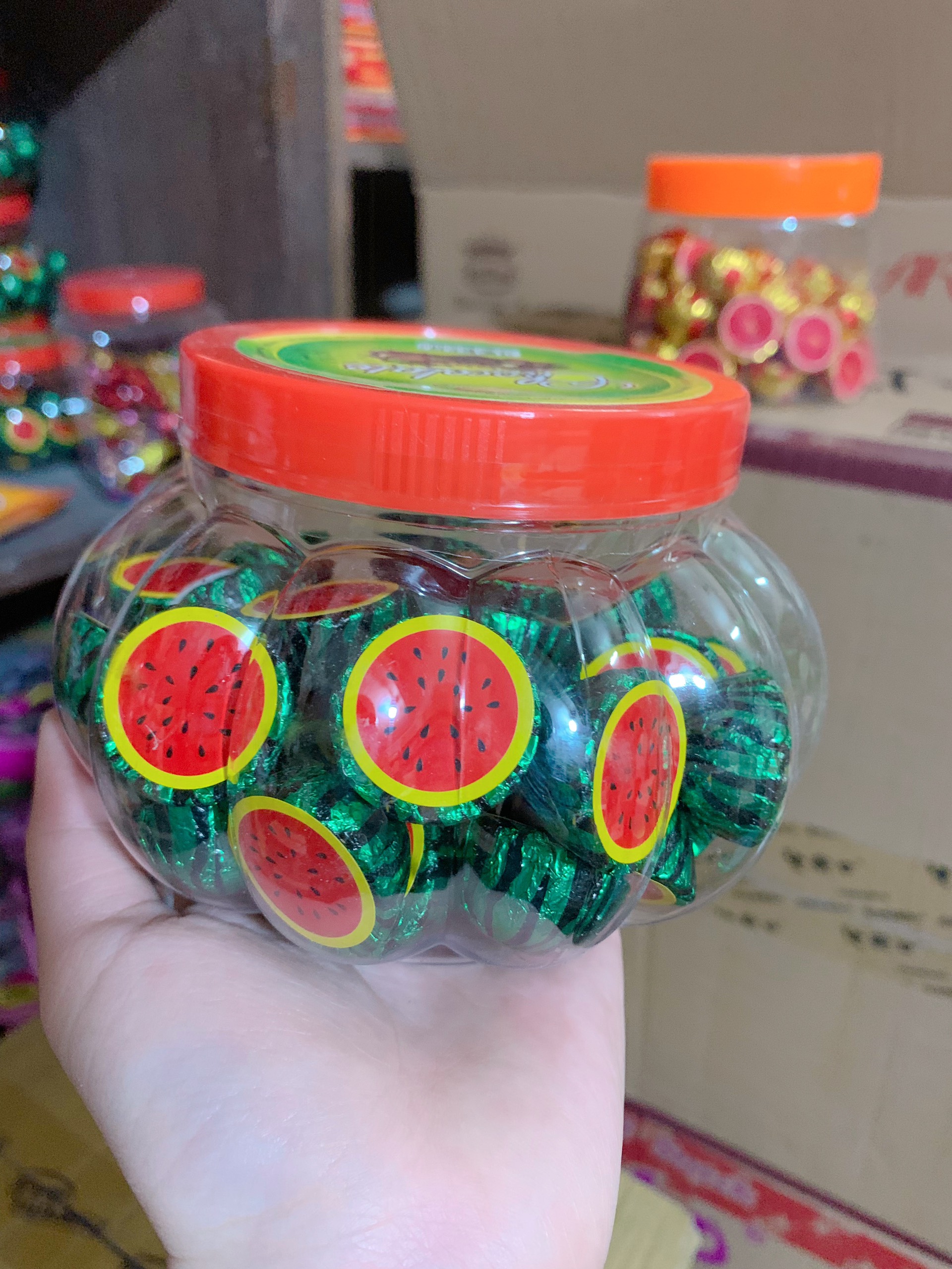 Kẹo Socola dưa hấu (hộp ~ 50 cái).