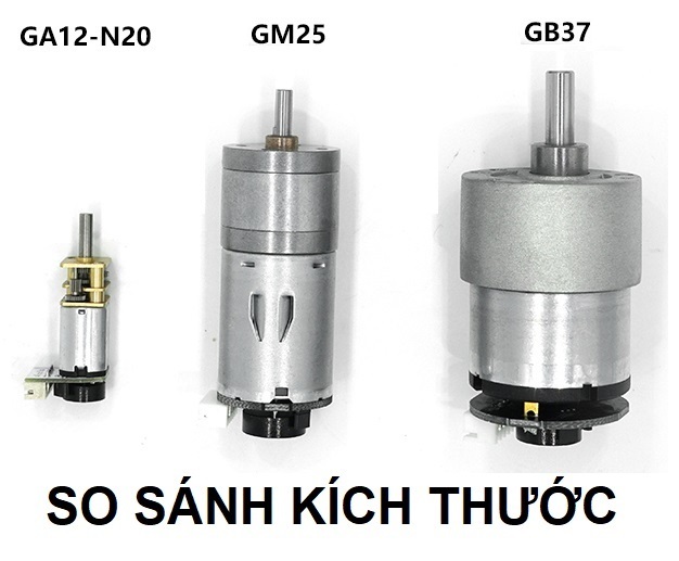 [Hàng tháo máy] Động cơ giảm tốc GA12-N20 (Trục 3mm)