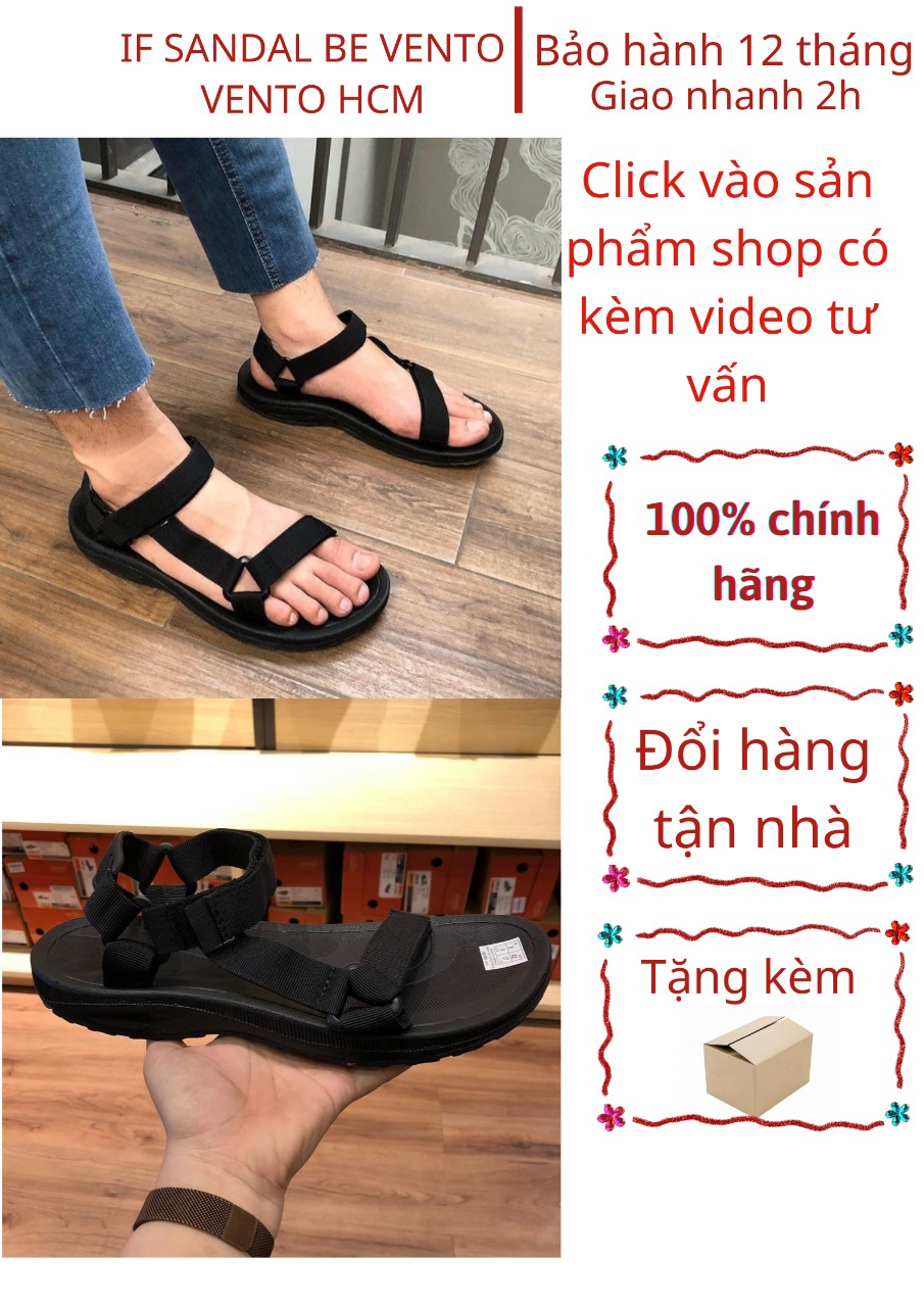 Giày sandal Nam VENTO kiểu dáng basic 2 quai ngang chéo NV25