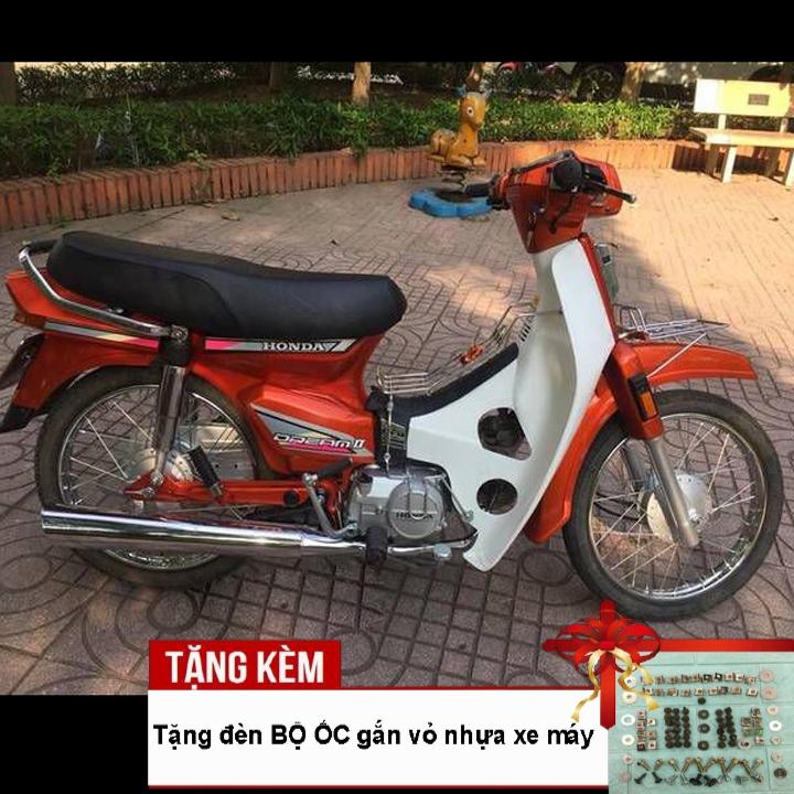 [TẶNG TEM] Dàn áo xe HONDA-DREAM màu CAM, chất liệu nhựa ABS nguyên sinh, tặng kèm bộ ốc theo xe - có THÊM quà tặng BỘ TEM chống phai màu.