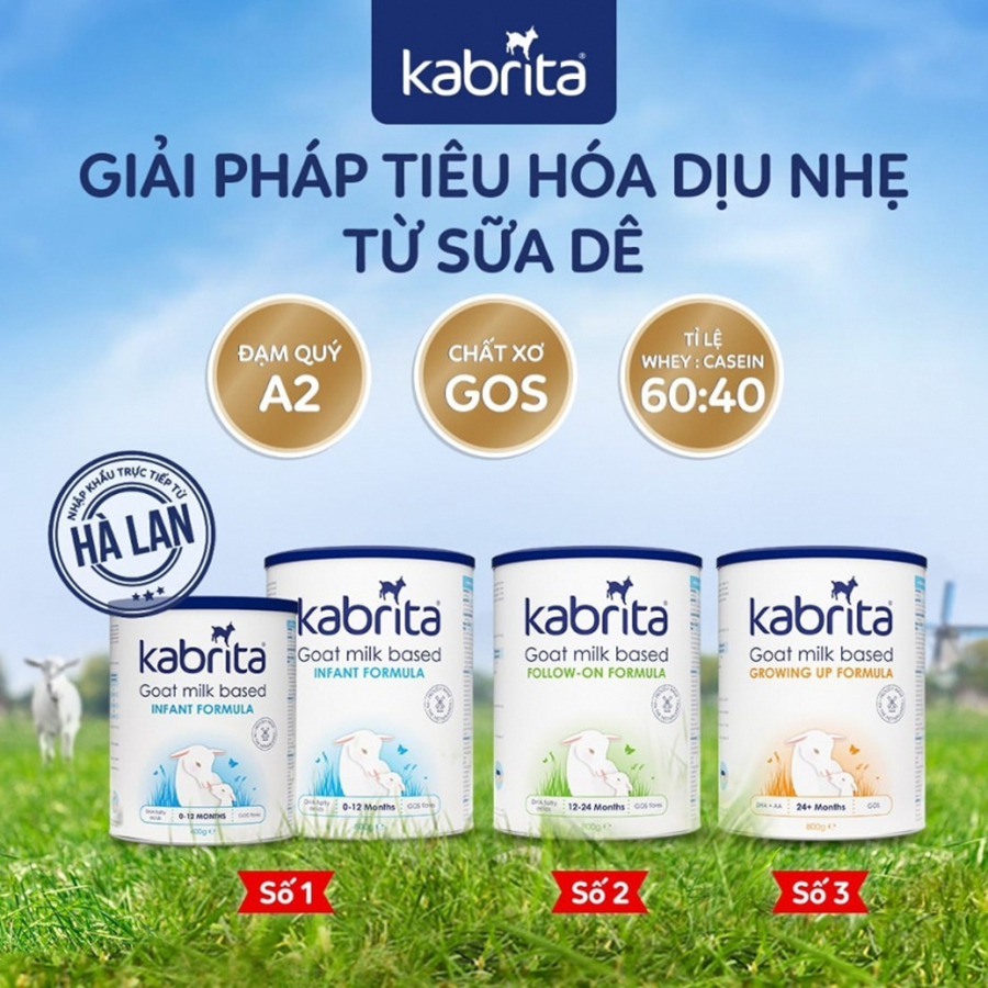 (Expiry Date 2027) Dutch Kabrita Goat Milk No. 1,2,3 - Formula Milk Powder 800g