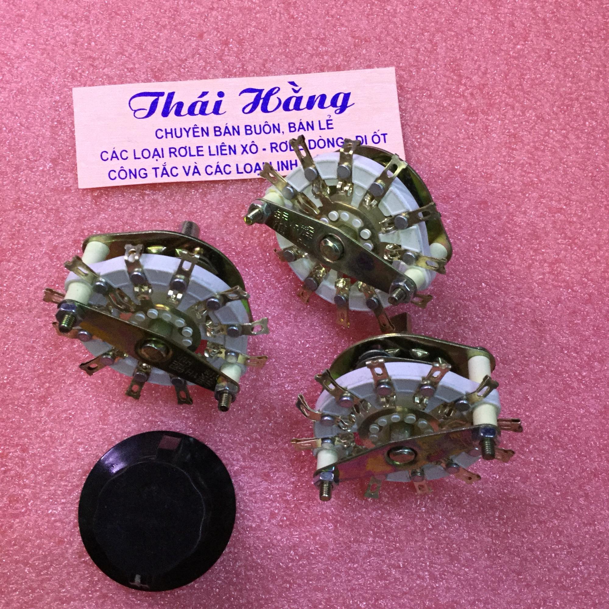 Công tắc chuyển mạch 1 tầng 11 nấc cả núm (1 chiếc cả núm)