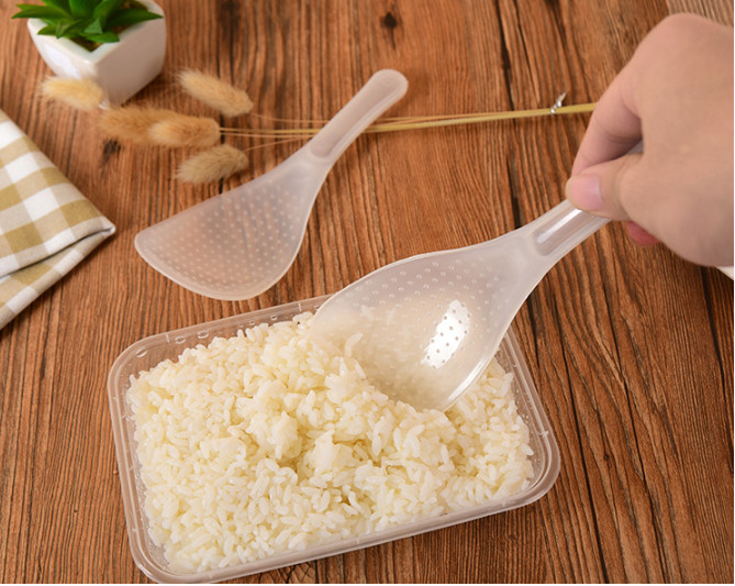 Thìa muôi sới cơm chống dính màu trắng
