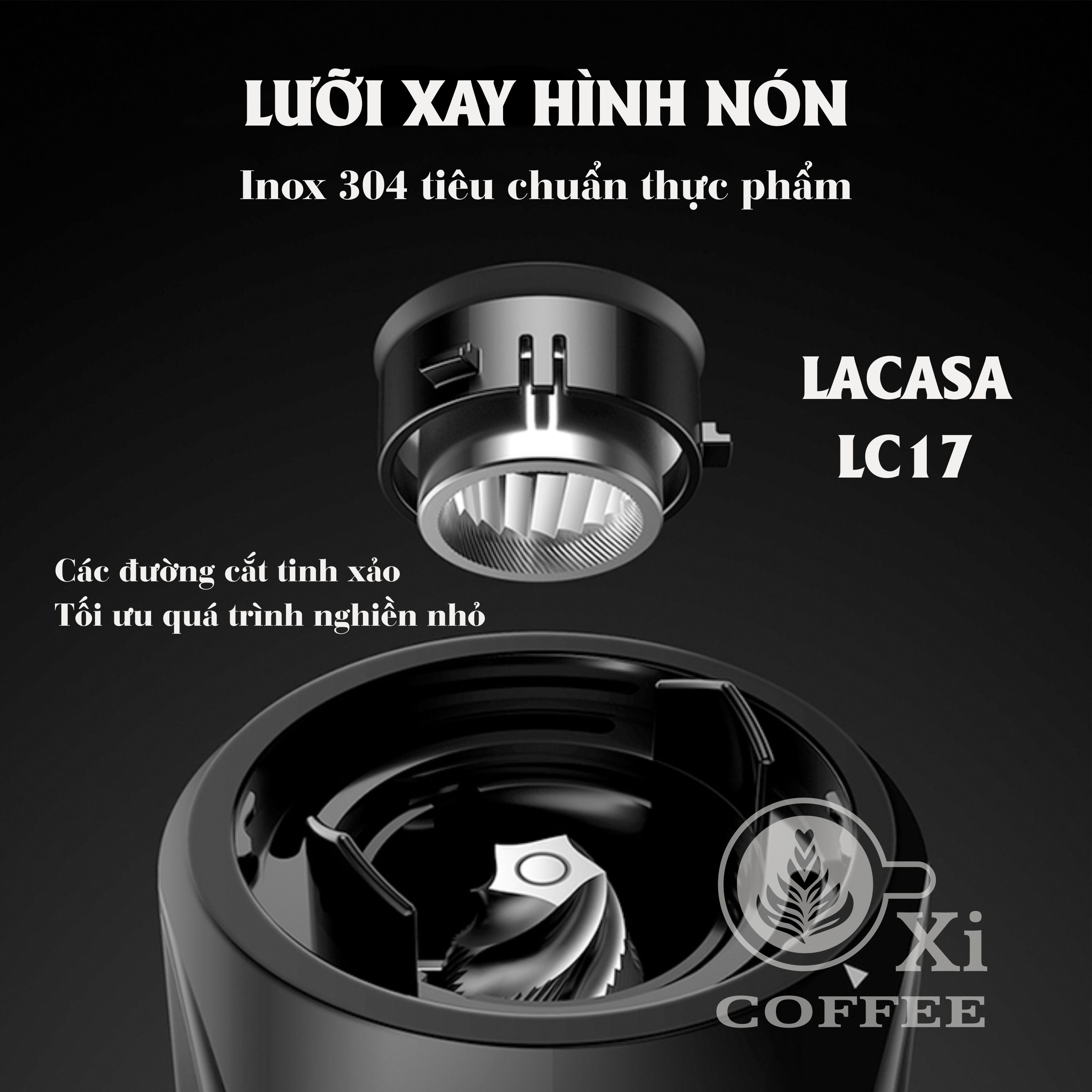 Máy xay cà phê espresso Lacasa LC18
