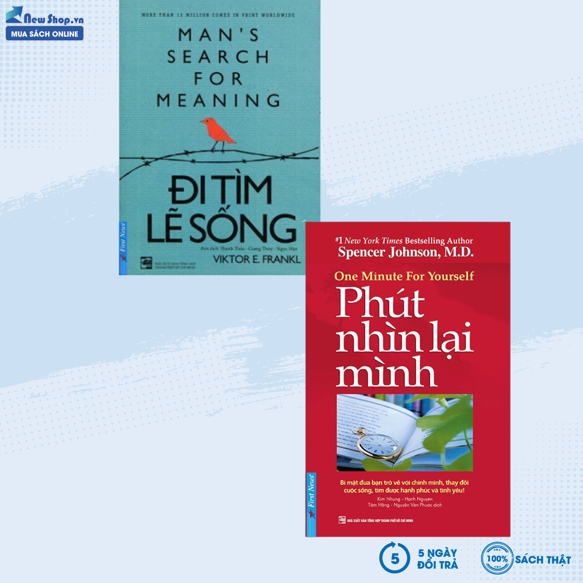 Combo phút nhìn lại mình + đi tìm lẽ sống - newshop
