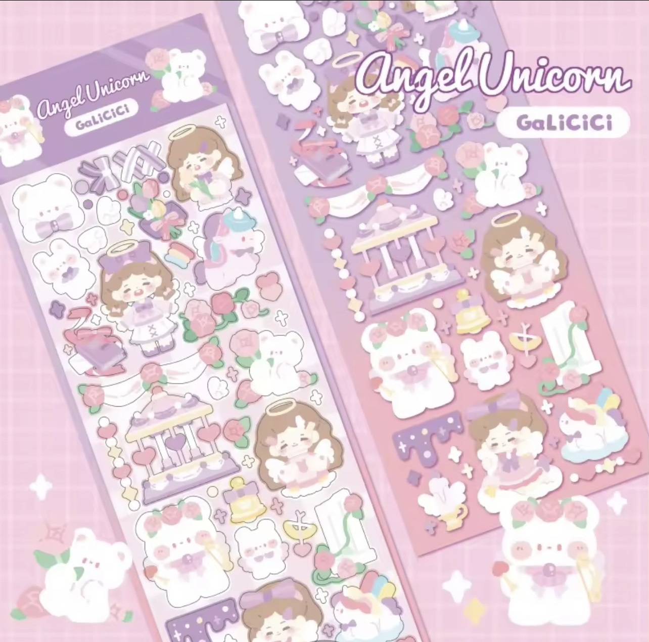 Hình dán sticker trang trí top loader siêu xinh HDT02