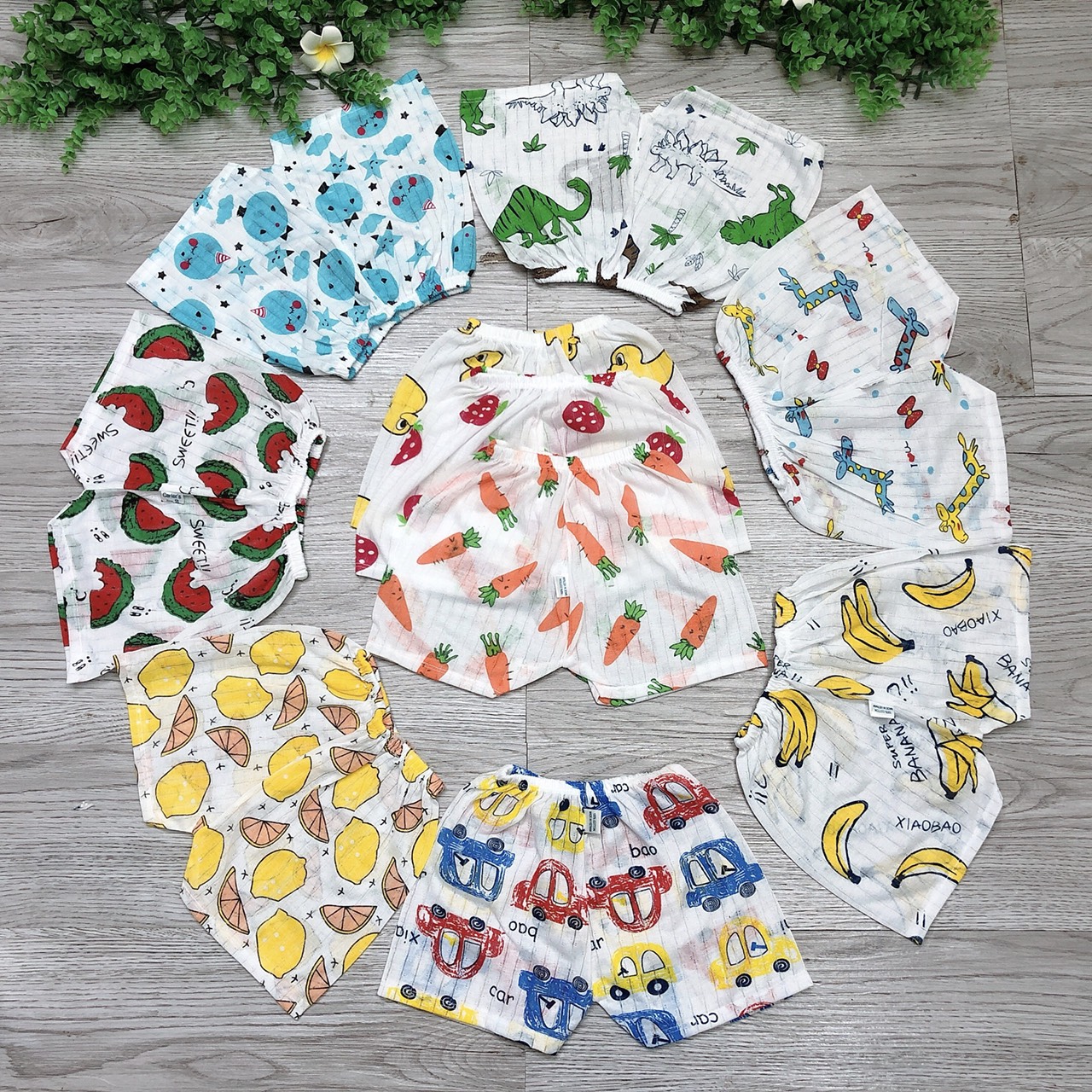 1 chiếc quần đùi chục thông hơi cho bé size 3-13kg