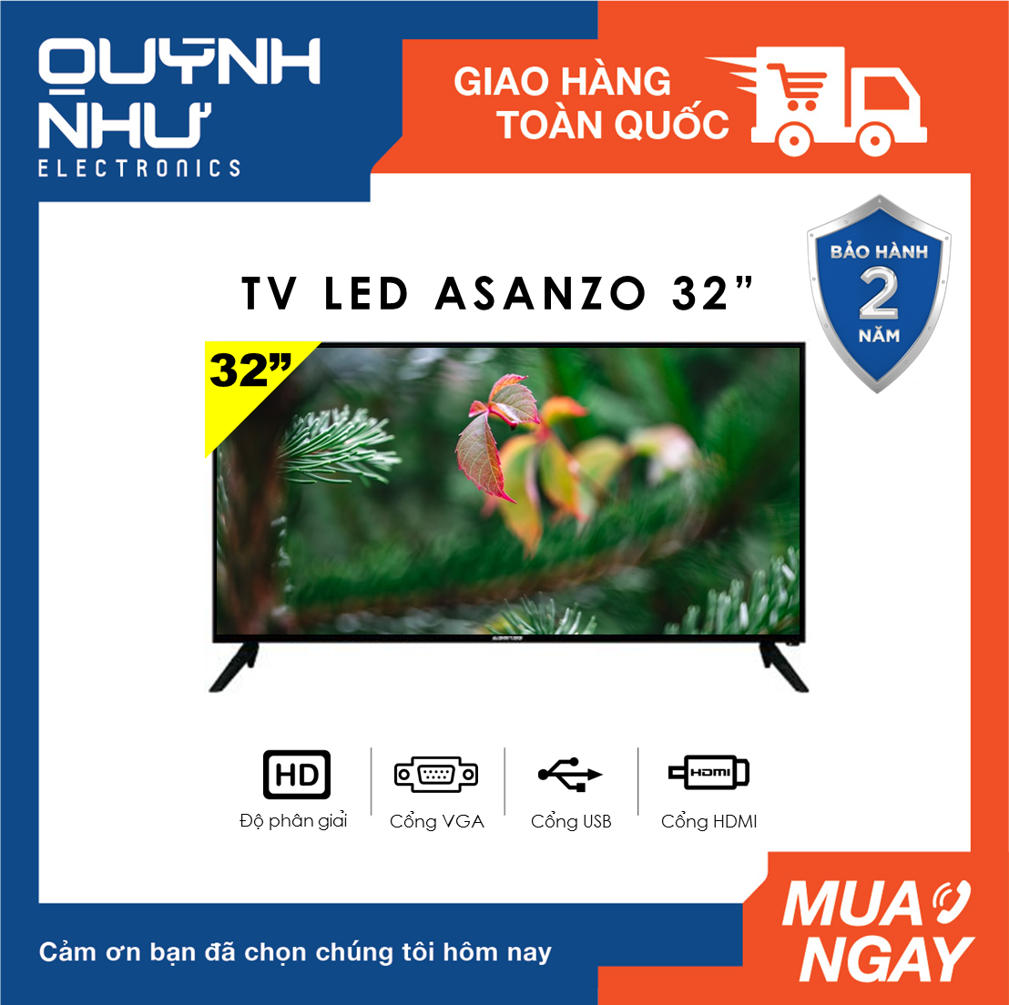 Tivi LED Asanzo 32 inch Model 32AH102 / 32H21 / 32H22 (TV Thường, HD Ready, HDMI, VGA, AV, Âm Thanh Vòm Ảo Dolby, Màu đen) - Tivi Giá Rẻ - Bảo Hành 2 Năm
