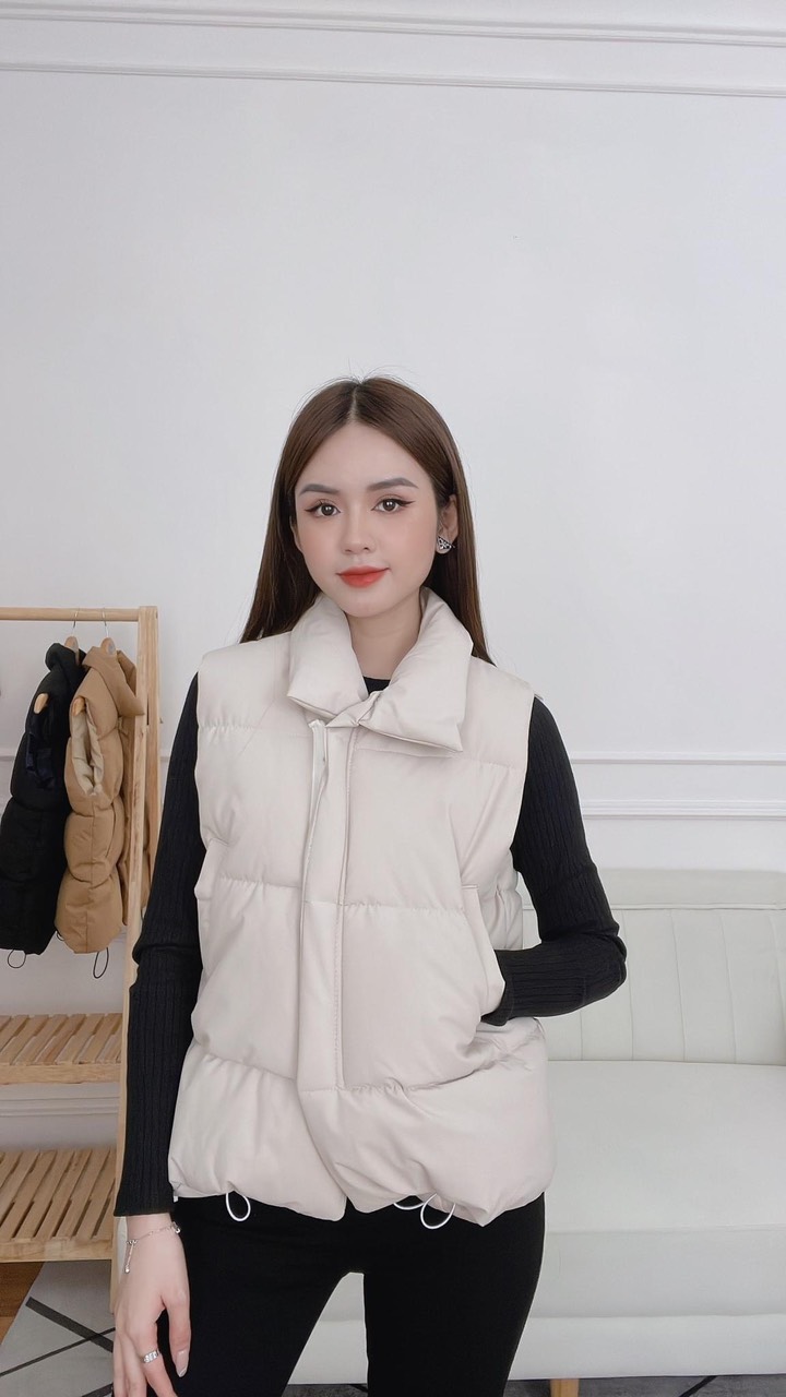 Áo phao nữ gile nhẹ nhàng cá tính
