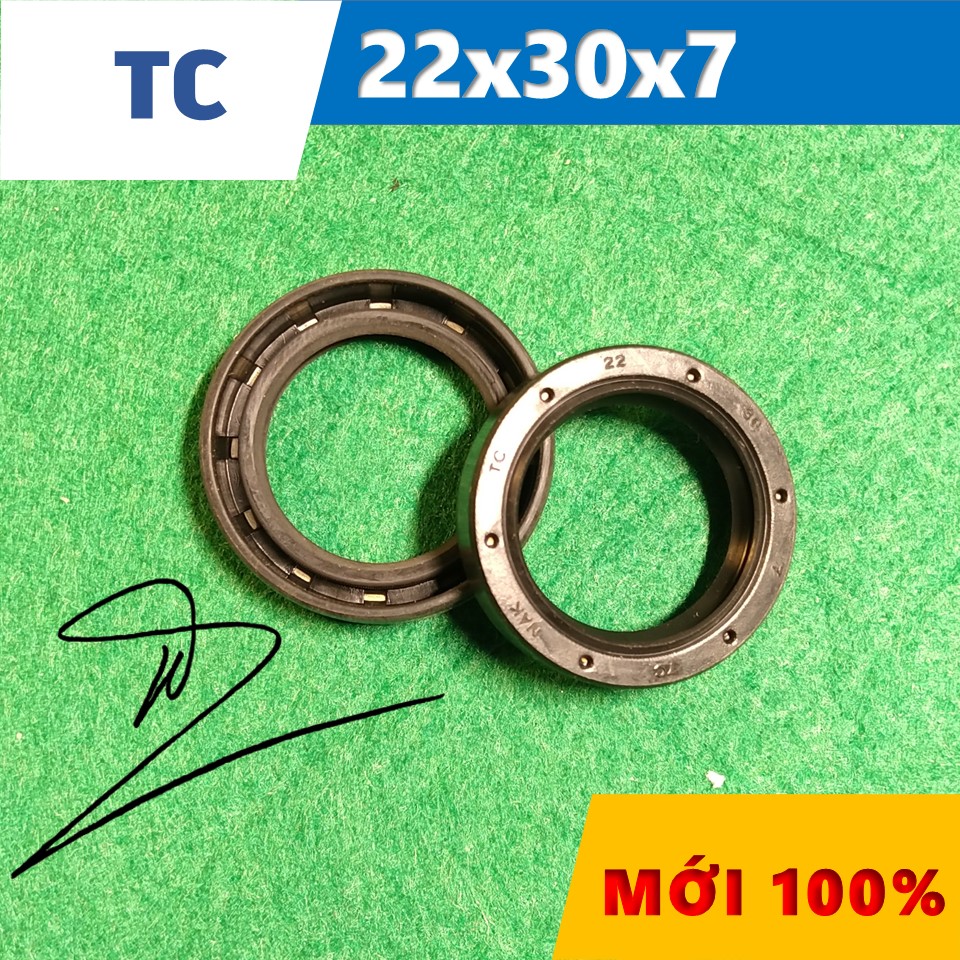 Phớt dầu TC 22x30x7   (Chắn dầu / lò xo / Phớt ben / Oil seal TC 22*30*7)