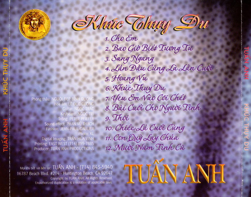 Bộ 6 đĩa CD tiếng hát Tuấn Anh 2