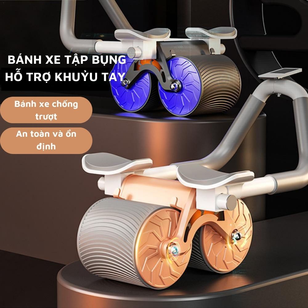 Con lăn tập bụng tại nhà - Dụng cụ tập cơ bụng hỗ trợ tập plank bằng con lăn siêu tiện dụng ( Bảo hành 12 tháng ) - Chính hãng