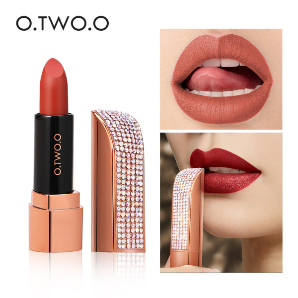 O.TWO.O Son môi lâu trôi mẫu mới hàng chính hãng màu sắc trẻ trung thiết kế tinh tế cho bạn gái bờ môi mềm mại cuốn hút (12 màu để lựa chọn) - intl