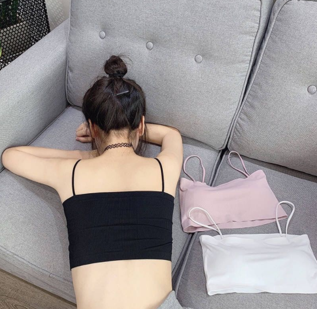Áo bra đúc su quây 2 dây chất mát lịm như lụa - DLN68
