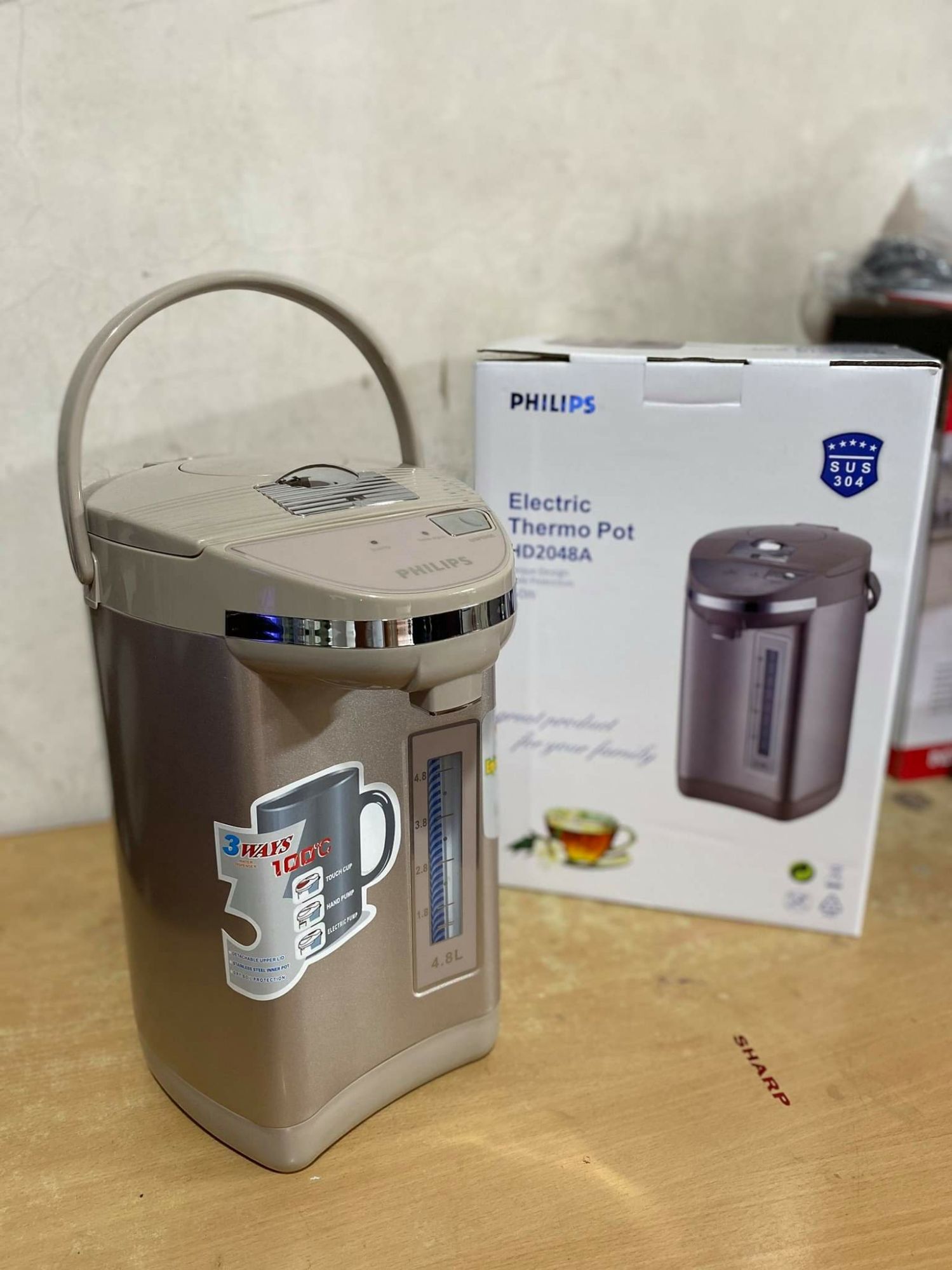 BÌNH THỦY ĐIỆN PHILIPS -HD2048A 4,8L