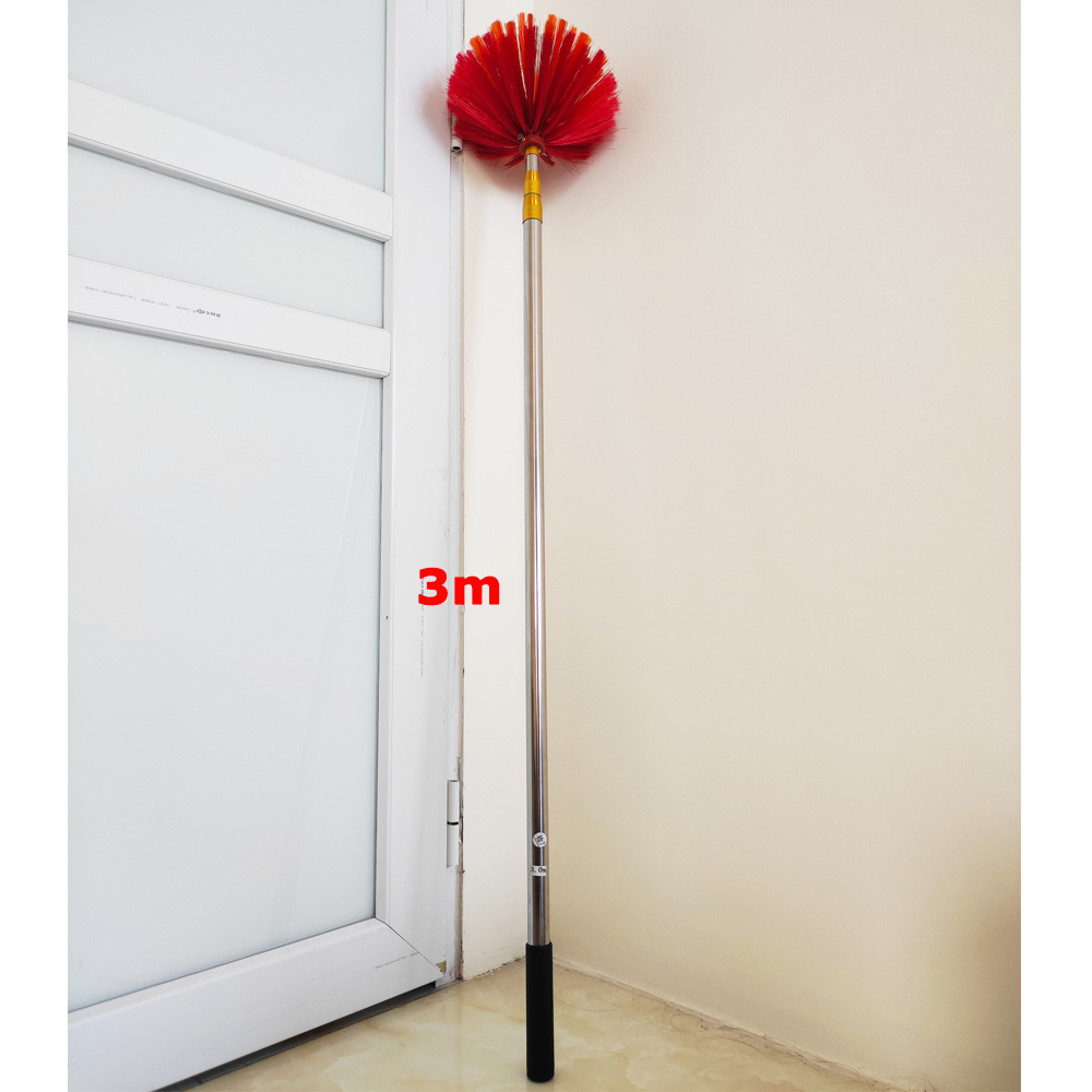 Chổi Quét Trần Nhà, Chổi Phất Trần Có Cán Điều Chỉnh Độ Dài KUNBE Quét Mạng Nhện, Lau Chùi Bụi Bẩn Trên Cao Tiện Dụng