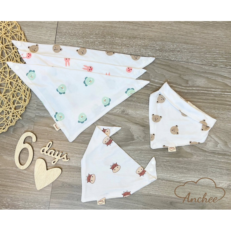 Sét 5 yếm tam giác anchee cho bé
