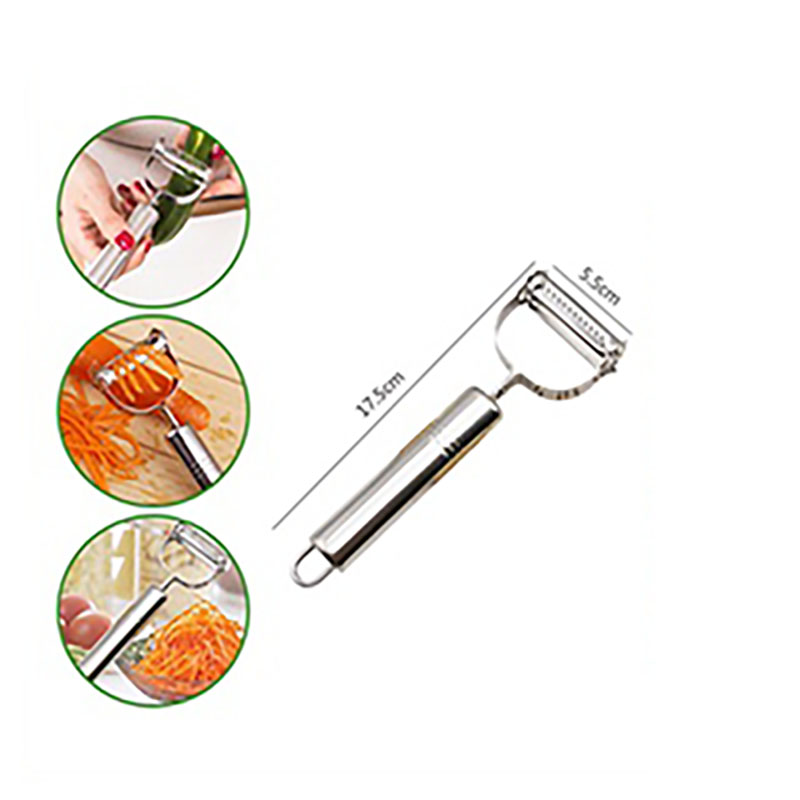 Nạo rau củ quả Inox cao cấp đa năng 2 in 1 nạo vỏ và bào sợi rau củ quả inox 304 không rỉ sắc bén tiện lợi