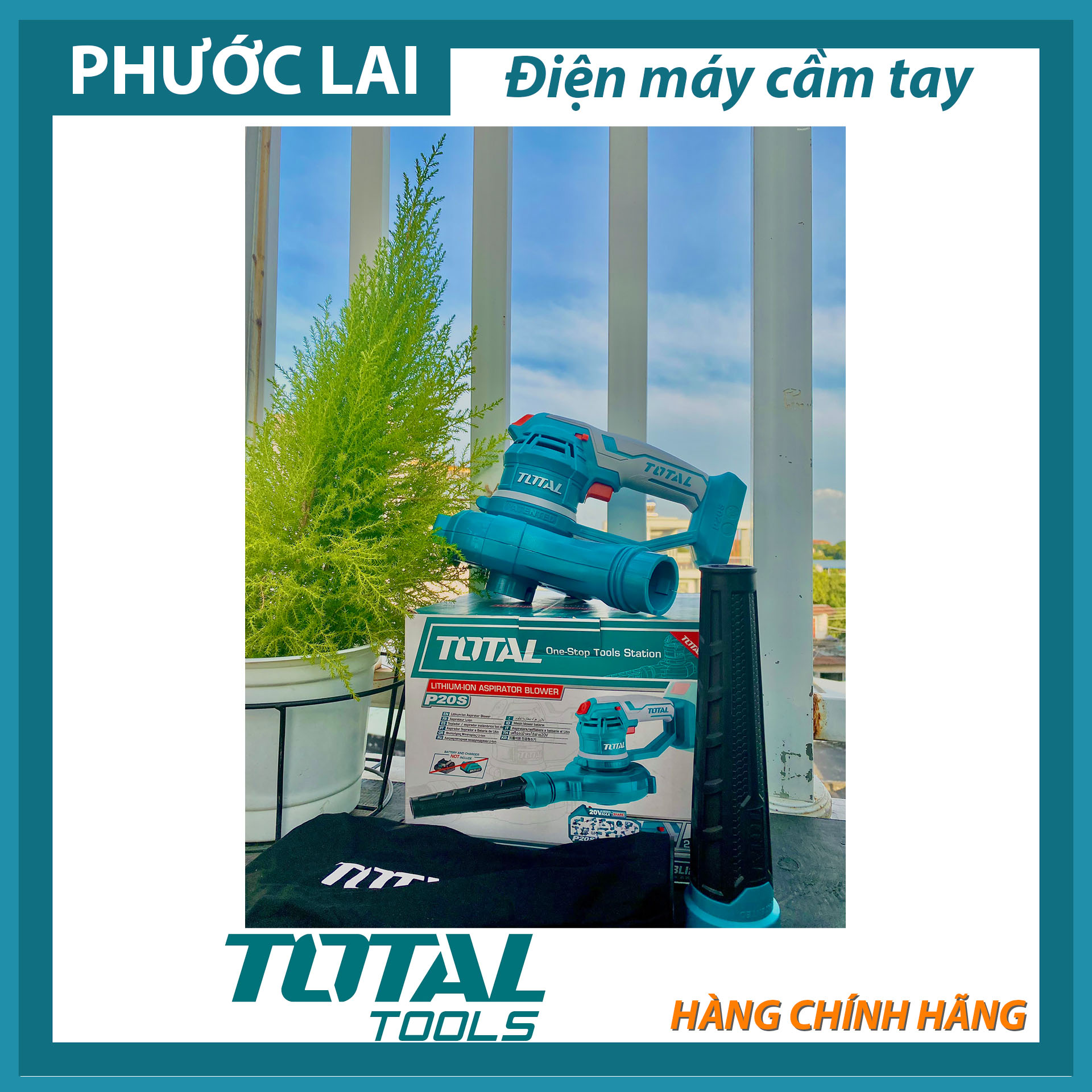 Máy thổi bụi dùng pin 20V Total TABLI2001