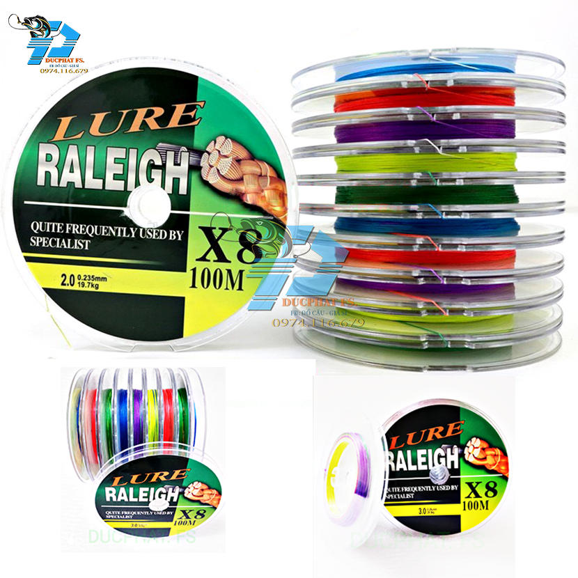dây dù câu cá X8 Lure sợi PE mượt mịn đủ size