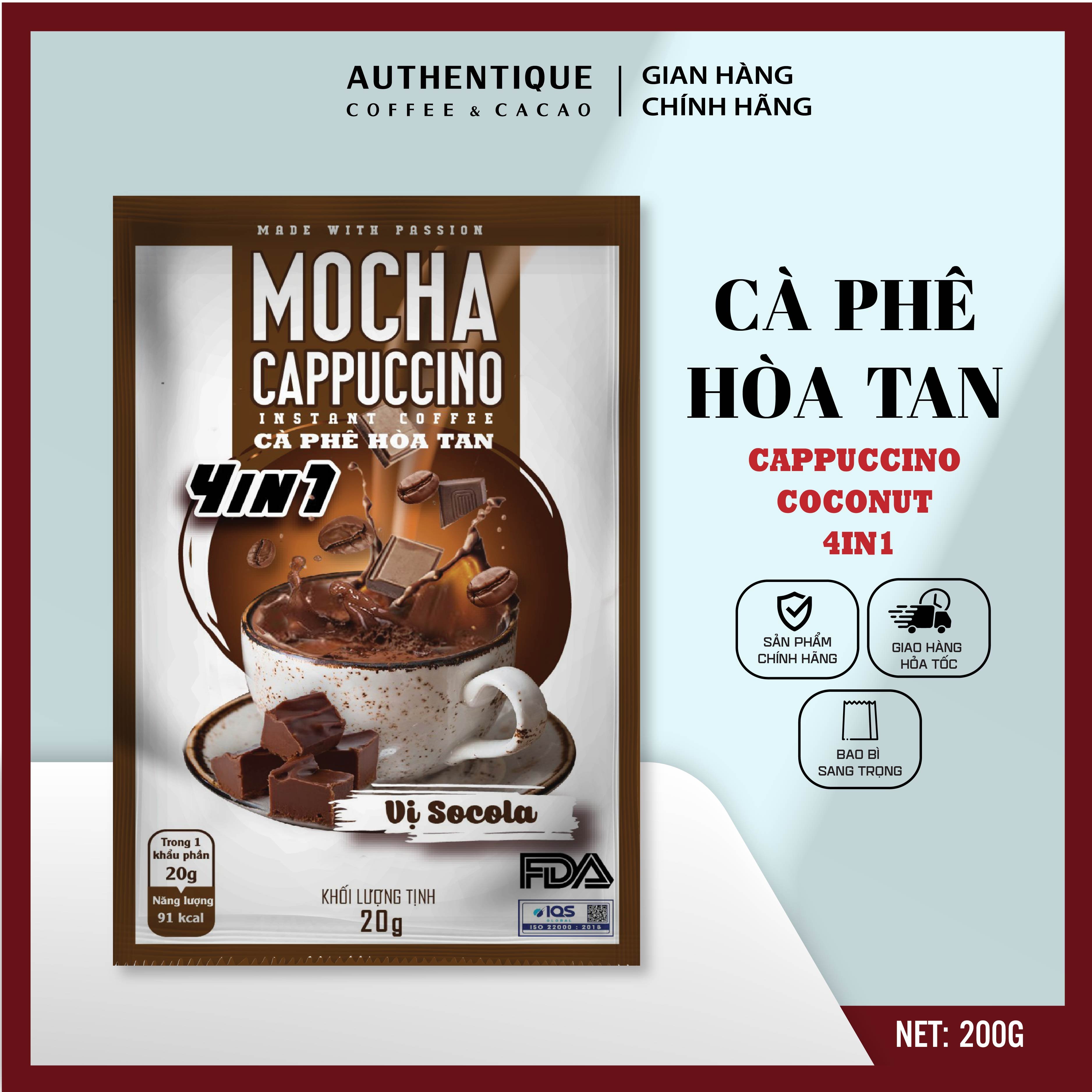 Mocha Cappuccino Instant Coffee 20G | Authentique Vietnam