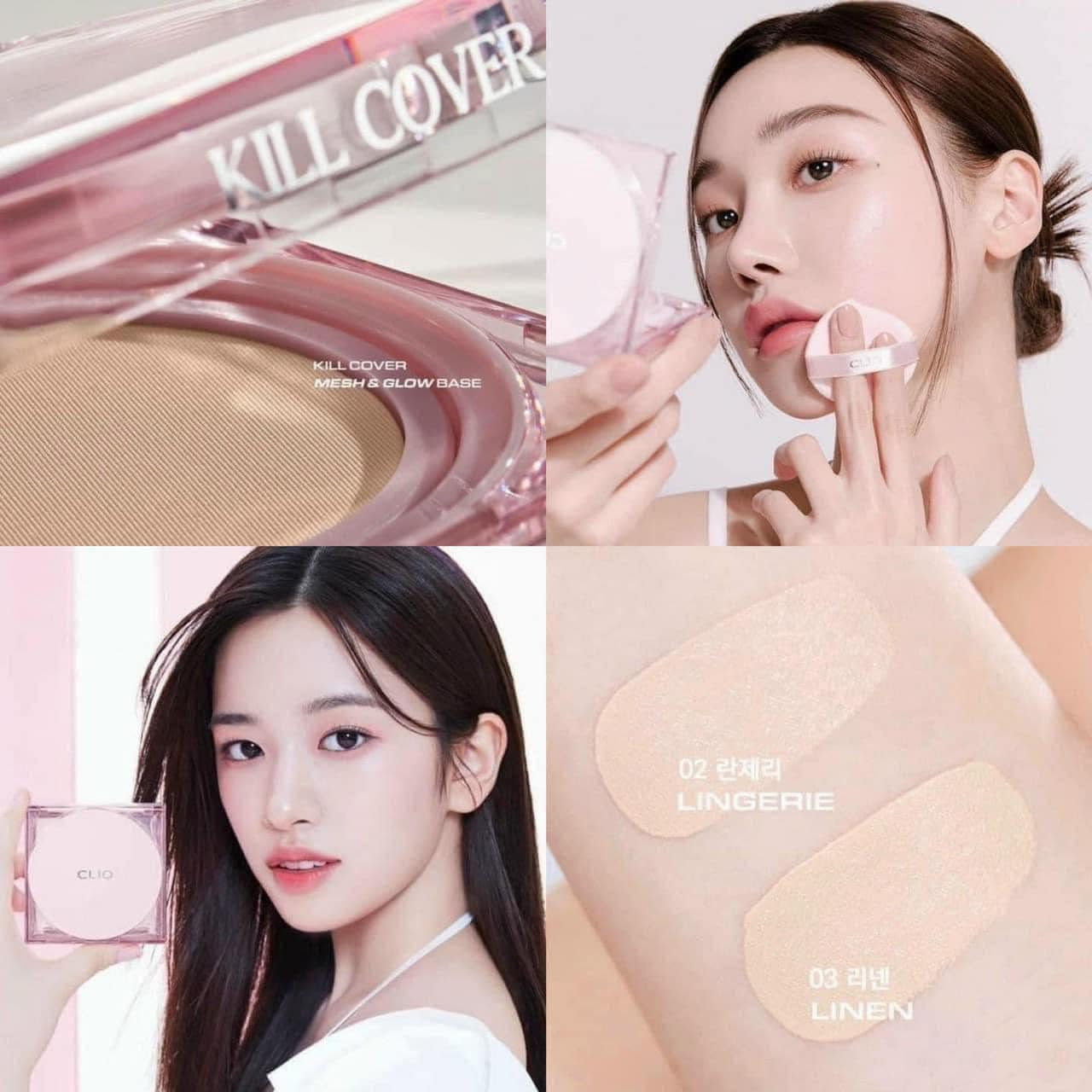 Set Phấn Nước Clio Kill Cover High Glow Cushion